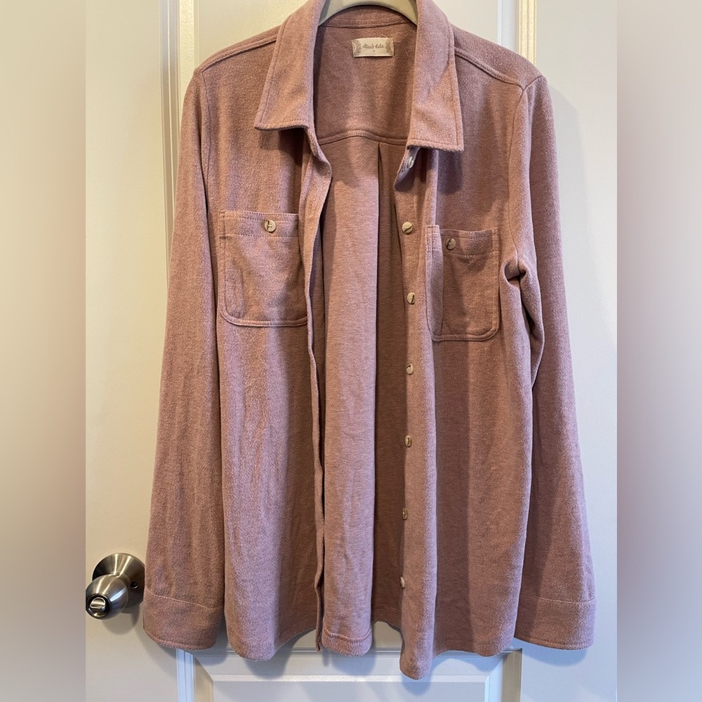 Altar'd State Mauve Teddy Jacket